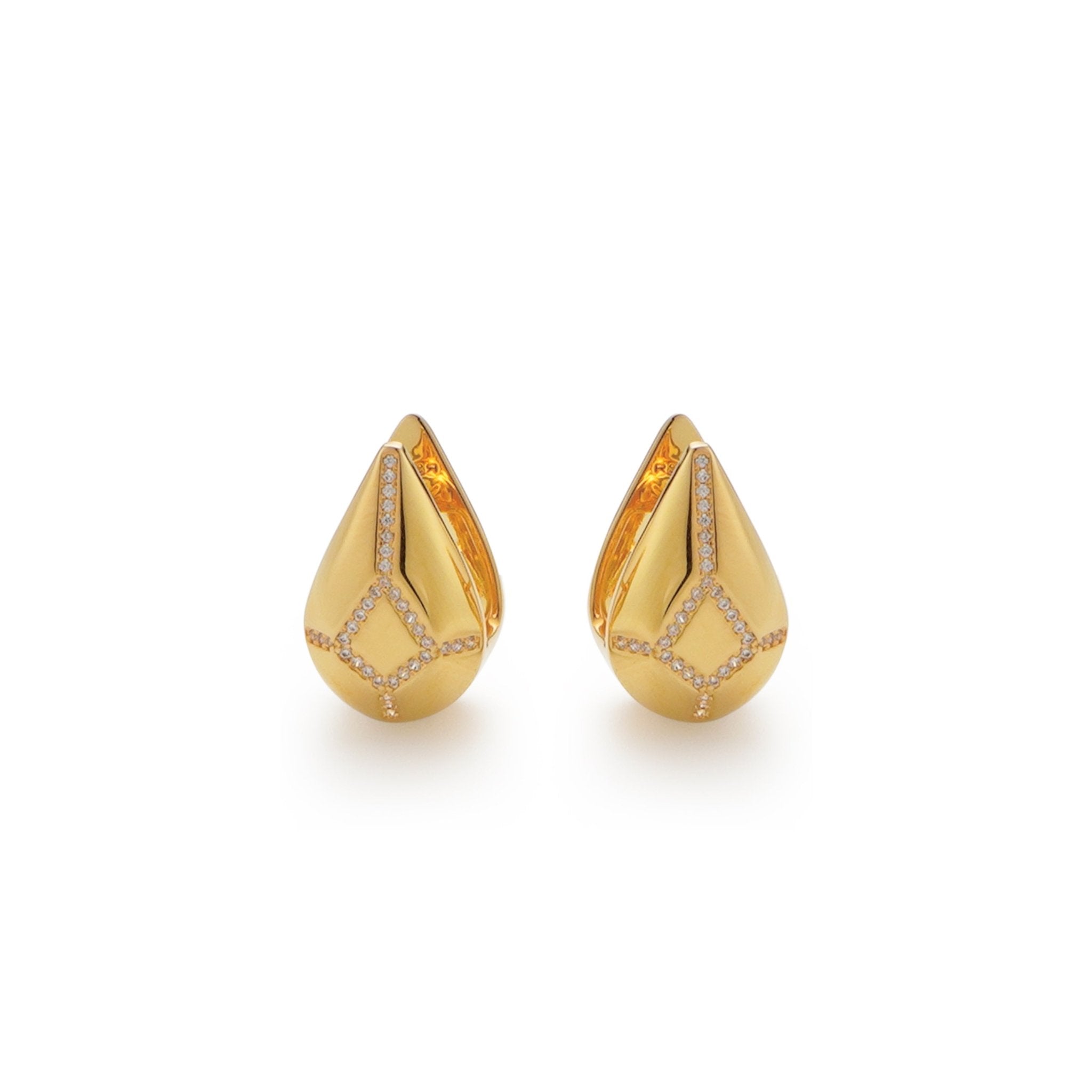 RSNY Water Drop Diamond Stud Earrings - R2112B