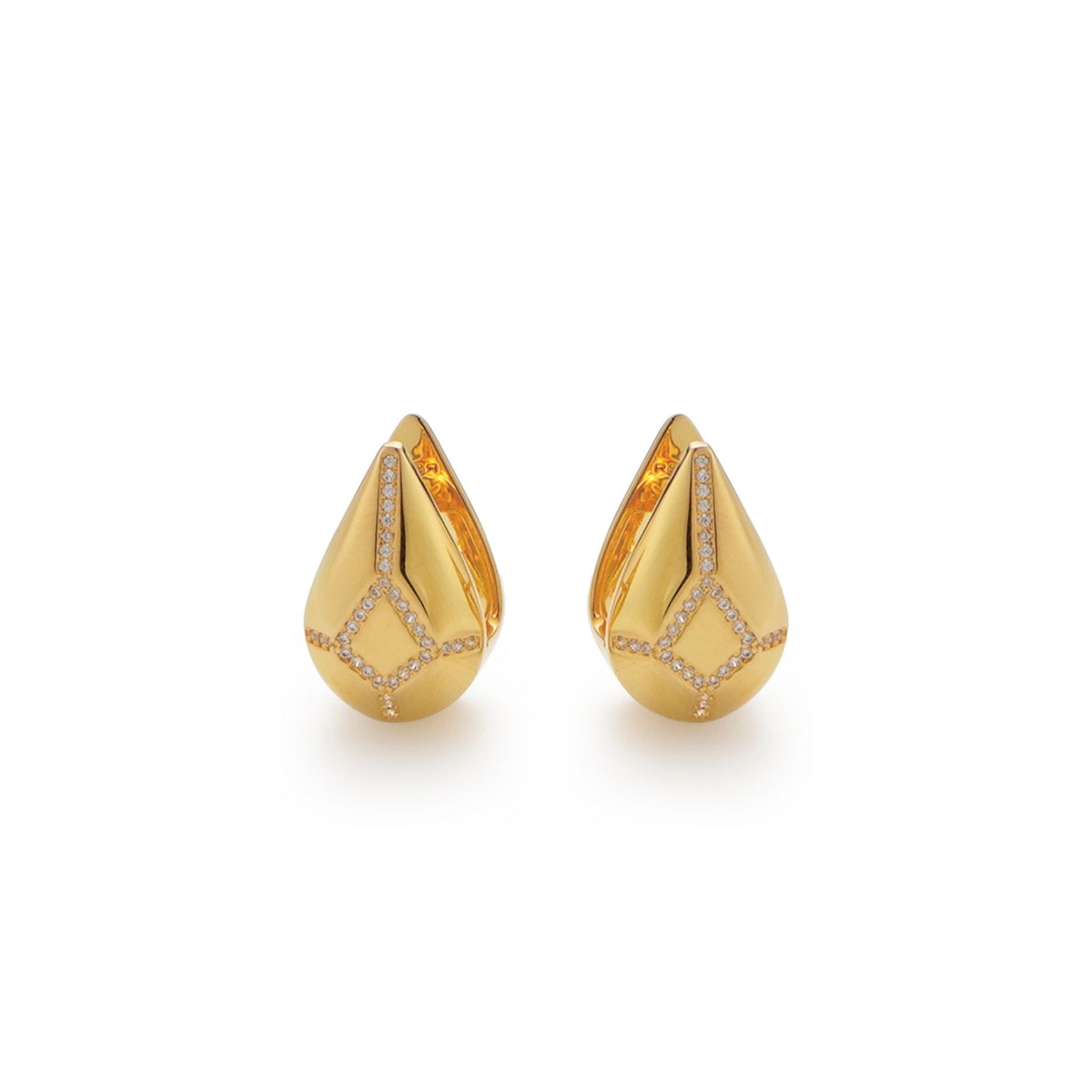 RSNY Water Drop Diamond Stud Earrings - R2112B