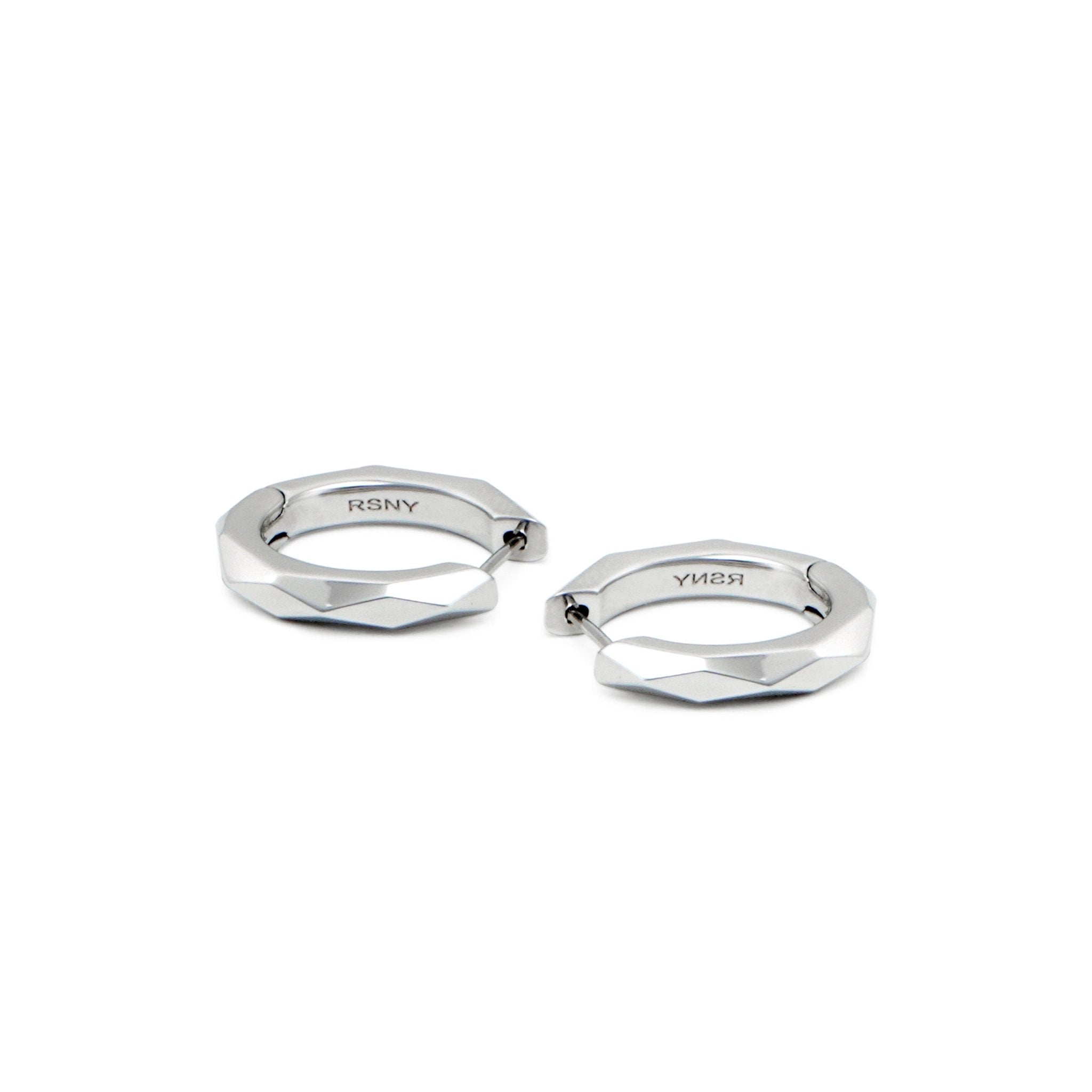 RSNYBasic diamond - cut earrings - R2076A