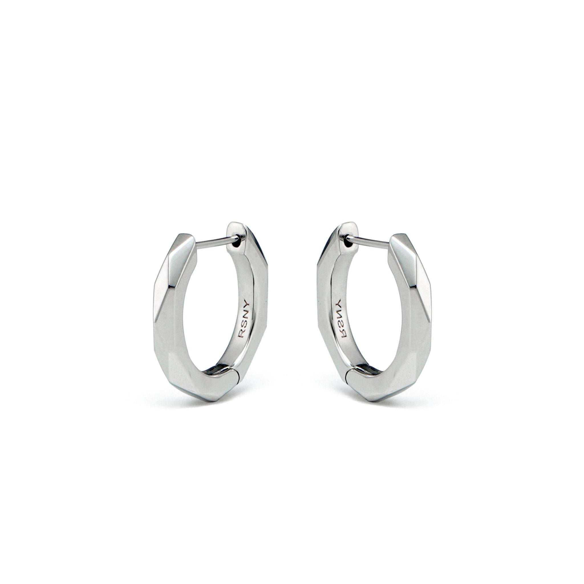 RSNYBasic diamond - cut earrings - R2076A