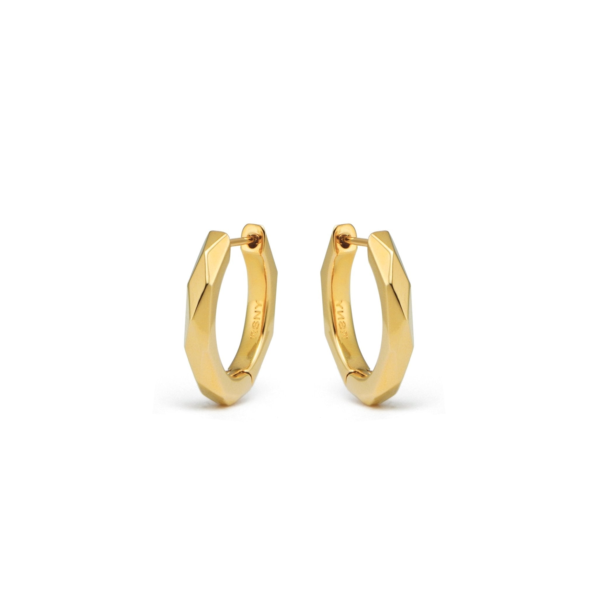 RSNYBasic diamond - cut earrings - R2076B